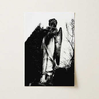 Archangel Holding Cross Art Print / Canvas, 12x18’’ / 31x46cm / Unframed / no Border, Posters Prints & Visual Artwork, Toby Leon