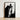 Black-framed Black-and-white Photograph Weathered Stone Angel Statue Cross Figure Carved