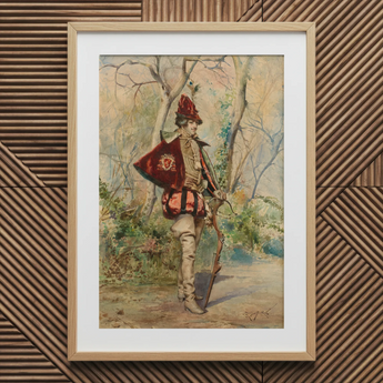 Archer - Casimiro Tomba Art Print / Canvas, 20x30’’ / 51x76cm / Natural Frame / Matboard, Posters Prints & Visual Artwork, Toby Leon