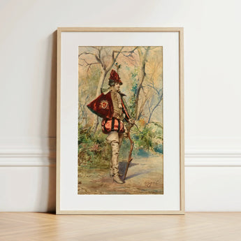 Archer - Casimiro Tomba Art Print / Canvas, 12x18’’ / 31x46cm / Natural Frame / Matboard, Posters Prints & Visual Artwork, Toby Leon