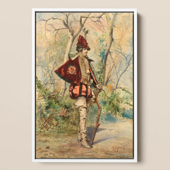 Archer - Casimiro Tomba Art Print / Canvas, 12x18’’ / 31x46cm / White Frame, Posters Prints & Visual Artwork, Toby Leon