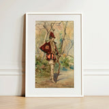 Archer - Casimiro Tomba Art Print / Canvas Framed Vintage-style Illustration Soldier Red Gold Uniform Hat Tomba’s, Prints