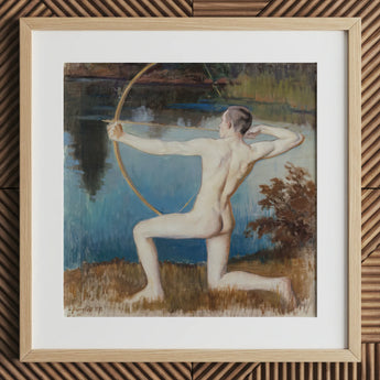 Archer - Vaino Blomstedt Art Print / Canvas, 12x12’’ / 31x31cm / Natural Frame / Matboard, Posters Prints & Visual Artwork, Toby Leon