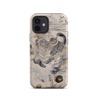 Archimedes - Surreal Owl Art Phone Case, Iphone 12 / Matte, Mobile Cases, Toby Leon
