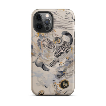 Archimedes - Surreal Owl Art Phone Case, Iphone 12 Pro Max / Matte, Mobile Cases, Toby Leon