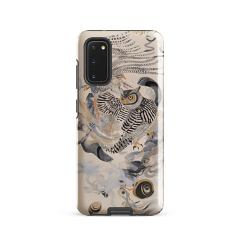 Archimedes - Surreal Owl Art Phone Case, Samsung Galaxy S20 / Gloss, Mobile Cases, Toby Leon