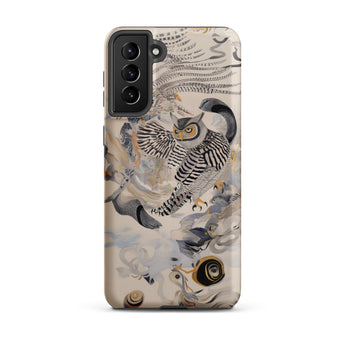 Archimedes - Surreal Owl Art Phone Case, Samsung Galaxy S21 Plus / Matte, Mobile Cases, Toby Leon