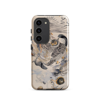 Archimedes - Surreal Owl Art Phone Case, Samsung Galaxy S23 / Gloss, Mobile Cases, Toby Leon