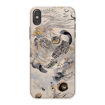 Archimedes - Surreal Owl Art Phone Case, Iphone x / Matte, Mobile Cases, Toby Leon