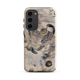 Archimedes - Surreal Owl Art Phone Case Samsung Galaxy S23 Plus / Gloss Sleek Phone Case Detailed Illustration Owl Black White Surreal Art,
