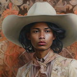 Arjuna - Gay Tamil Cowboy Dandy Art Print / Canvas, Posters Prints & Visual Artwork, Toby Leon