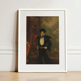 Armand - Gay Hispanic Vampire Art Print / Canvas Framed Portrait Man Dark Ornate Historical Attire White, Gothic, Lore Prints