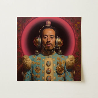 Armando - Gay Mexican Astronaut Art Print / Canvas, 12x12’’ / 31x31cm / Unframed / no Border, Posters Prints & Visual Artwork, Toby Leon