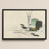 Art Supplies - Kamisaka Sekka Meiji Print / Canvas, 17x12’’ / A3 / Black Frame, Posters Prints & Visual Artwork, Toby Leon
