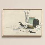 Art Supplies - Kamisaka Sekka Meiji Art Print / Canvas, Kamisaka Sekka’s Art, Momoyogusa Series Epitomizes, Rinpa School’s Fusion