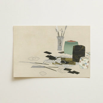 Art Supplies - Kamisaka Sekka Meiji Art Print / Canvas, Kamisaka Sekka’s Art, Momoyogusa Series Epitomizes, Rinpa School’s Fusion