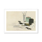 Art Supplies - Kamisaka Sekka Meiji Print, Life Arrangement Art Supplies Brushes Vase Paint Boxes