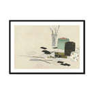 Art Supplies - Kamisaka Sekka Meiji Print, Life Arrangement Art Supplies Brushes Vase Scattered Photographs