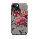 Asa–dsuma–bune - Kazumasa Ogawa Floral Phone Case Iphone 15 Plus / Matte Floral-patterned Phone Case Kazumasa Ogawa, Meiji-era Botanical