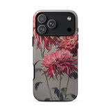 Asa–dsuma–bune - Kazumasa Ogawa Floral Phone Case Iphone 17 Pro Max / Matte Sleek Phone Case Vibrant Floral Design Deep Pink Kazumasa
