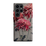 Asa–dsuma–bune - Kazumasa Ogawa Floral Phone Case Samsung Galaxy S23 Ultra / Matte Phone Case Detailed Illustration Vibrant Red Pink