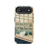 Asakusa Ricefields and Torinomachi Festival - Utagawa Hiroshige Phone Case Iphone 17 Air / Matte Iphone 12 Pro Max Case White Cat Design