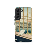 Asakusa Ricefields and Torinomachi Festival - Utagawa Hiroshige Phone Case Samsung Galaxy S22 / Matte Phone Case White Rabbit Windowsill
