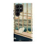 Asakusa Ricefields and Torinomachi Festival - Utagawa Hiroshige Phone Case Samsung Galaxy S22 Ultra / Matte Vintage-style Illustration