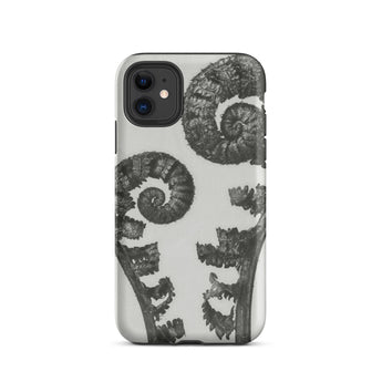 Aspidium Filix Mas (shield Fern Fronds) - Karl Blossfeldt Phone Case Iphone 11 / Matte Fern-patterned Phone Case Karl Blossfeldt, Aspidium
