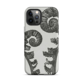 Aspidium Filix Mas (shield Fern Fronds) - Karl Blossfeldt Phone Case Iphone 12 Pro Max / Matte Fern-patterned Phone Case Karl Blossfeldt,