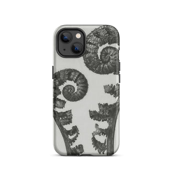 Aspidium Filix Mas (shield Fern Fronds) - Karl Blossfeldt Phone Case Iphone 13 / Matte Fern-patterned Phone Case Karl Blossfeldt, Aspidium