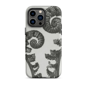 Aspidium Filix Mas (shield Fern Fronds) - Karl Blossfeldt Phone Case Iphone 14 Pro Max / Matte Fern-patterned Phone Case Karl Blossfeldt,