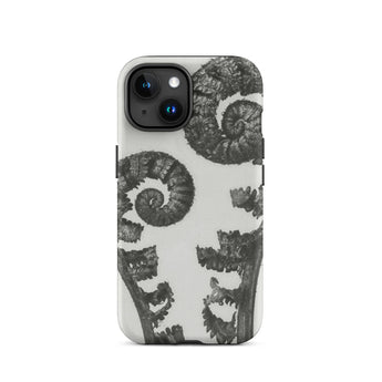 Aspidium Filix Mas (shield Fern Fronds) - Karl Blossfeldt Phone Case Iphone 15 / Matte Fern Frond Patterned Phone Case Karl Blossfeldt,