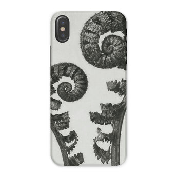 Aspidium Filix Mas (shield Fern Fronds) - Karl Blossfeldt Phone Case Iphone x / Matte Fern-patterned Phone Case Karl Blossfeldt, Aspidium