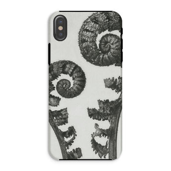 Aspidium Filix Mas (shield Fern Fronds) - Karl Blossfeldt Phone Case Iphone Xs / Matte Fern Frond Phone Case Karl Blossfeldt, Aspidium