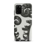 Aspidium Filix Mas (shield Fern Fronds) - Karl Blossfeldt Phone Case Samsung Galaxy S20 Plus / Matte Black White Fern Frond Design Phone