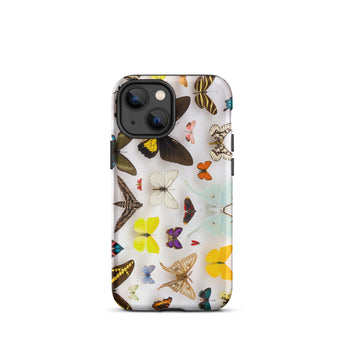 Assorted Lepidoptera - Custodia iPhone Butterfly Taxonomy, 13 Mini / Opaco, Custodie per telefoni cellulari, Toby Leon