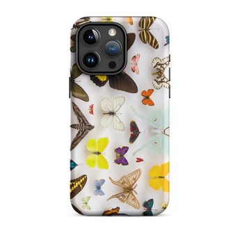 Assorted Lepidoptera - Custodia iPhone Butterfly Taxonomy, 15 Pro Max / Opaco, Custodie per telefoni cellulari, Toby Leon