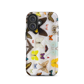 Assorted Lepidoptera - Custodia iPhone Butterfly Taxonomy, 16 / Opaco, Custodie per telefoni cellulari, Toby Leon