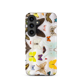 Assorted Lepidoptera - Butterfly Taxonomy Phone Case, Samsung Galaxy S24 / Matte, Mobile Cases, Toby Leon