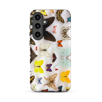 Assorted Lepidoptera - Butterfly Taxonomy Phone Case, Samsung Galaxy S24 Plus / Matte, Mobile Cases, Toby Leon