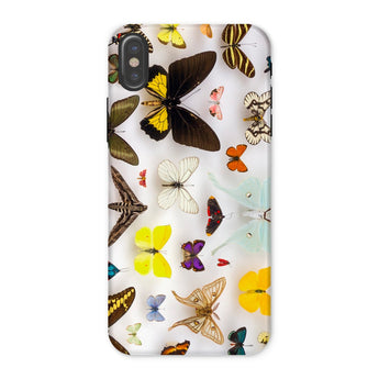 Assorted Lepidoptera - Custodia iPhone Butterfly Taxonomy, x / Opaco, Custodie per telefoni cellulari, Toby Leon