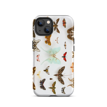 Falene assortite - Custodia per iPhone con tassonomia di creature volanti, 13 / Opaca, Custodie per cellulari, Toby Leon