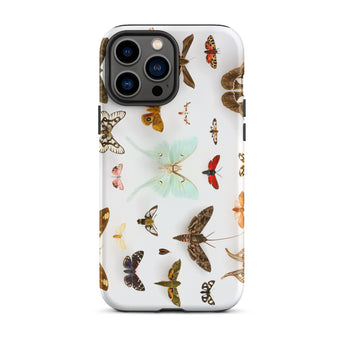 Falene assortite - Custodia per iPhone con tassonomia di creature volanti, 13 Pro Max / Opaca, Custodie per cellulari, Toby Leon
