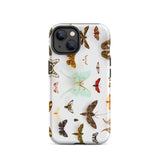 Falene assortite - Custodia per iPhone con tassonomia di creature volanti, 14 / Opaca, Custodie per cellulari, Toby Leon