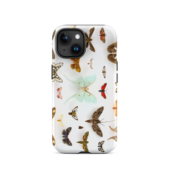 Falene assortite - Custodia per iPhone con tassonomia di creature volanti, 15 / Opaca, Custodie per cellulari, Toby Leon