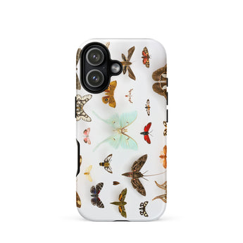Falene assortite - Custodia per iPhone con tassonomia di creature volanti, 17 / Opaca, Custodie per cellulari, Toby Leon