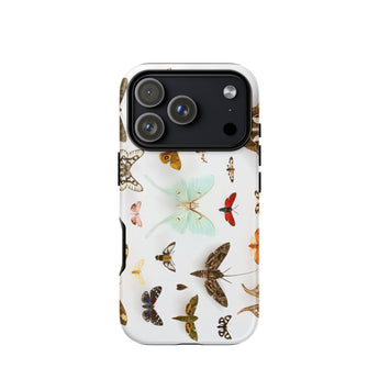 Falene assortite - Custodia per iPhone con tassonomia di creature volanti, 17 Pro / Opaca, Custodie per cellulari, Toby Leon