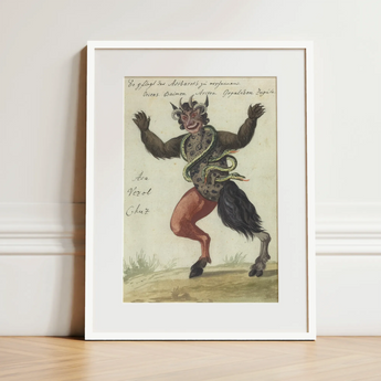 Astaroth - Compendium of Demonology Art Print / Canvas, 12x16’’ / 31x41cm / White Frame / Matboard, Posters Prints & Visual Artwork, Toby