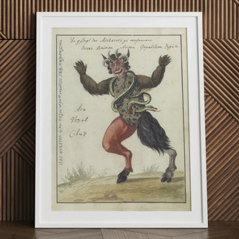 Astaroth - Compendium of Demonology Art Print / Canvas 19th-century Demon Costume, Grim Grimoire Hand, Ember Eyes Track Prints